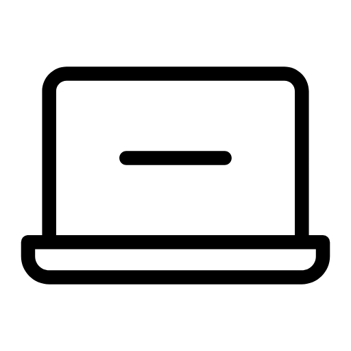 laptop delete icon