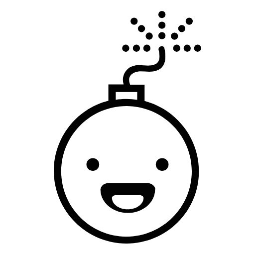 laughing bomb icon