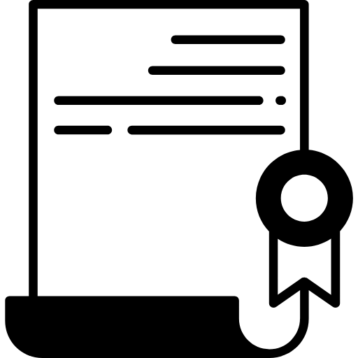 legal certificate icon