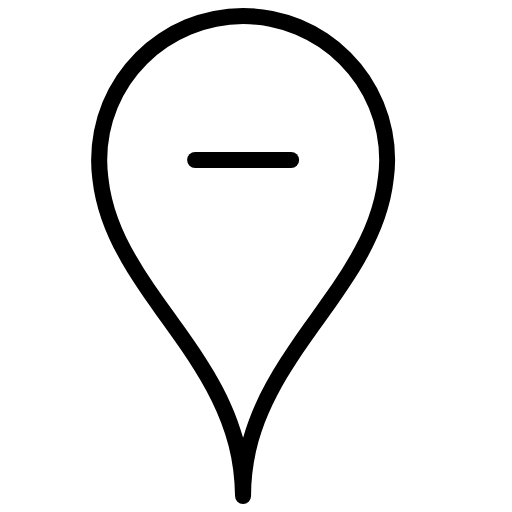 location mark remove icon