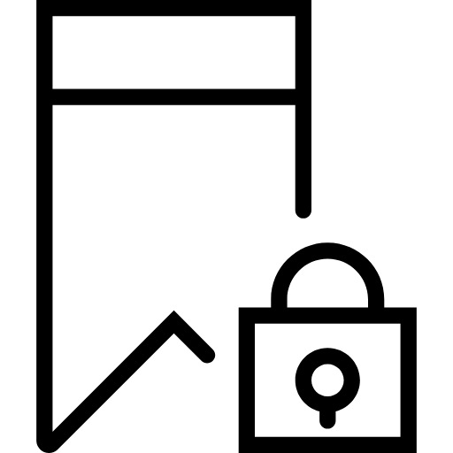 lock bookmark icon