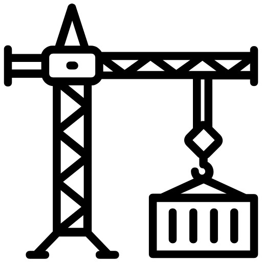 logistics crane icon