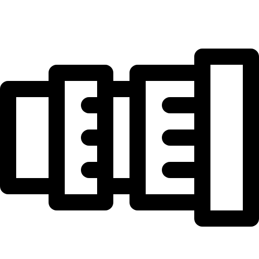 long camera lens icon