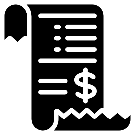 long receipt icon