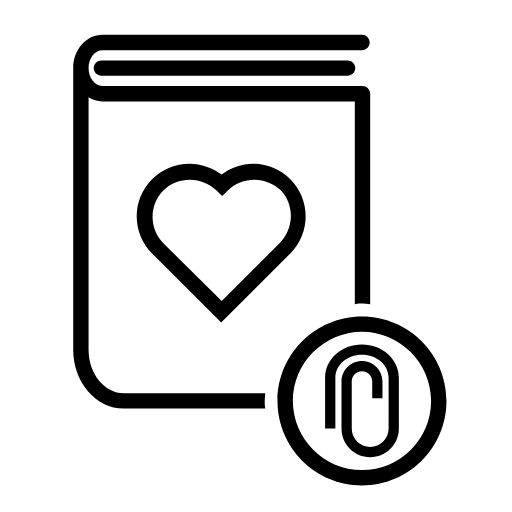 love story attachment icon