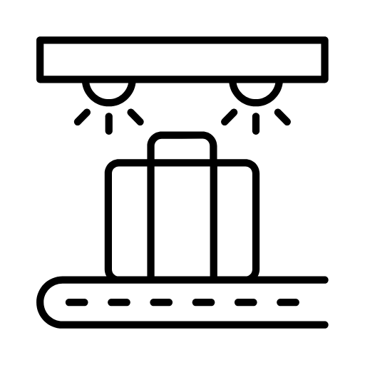 luggage scanner icon