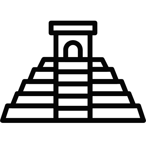 mayan pyramid icon