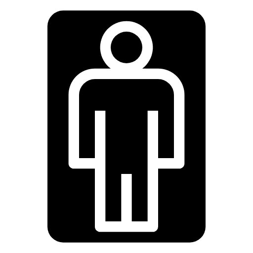 men toilet icon