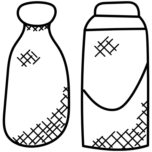 milk bottles icon