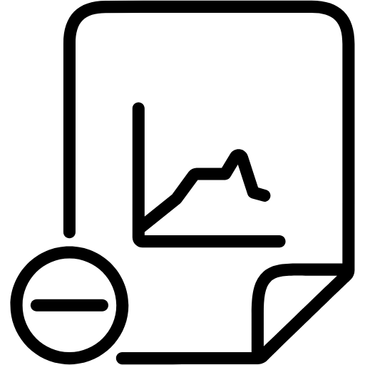 minus chart icon