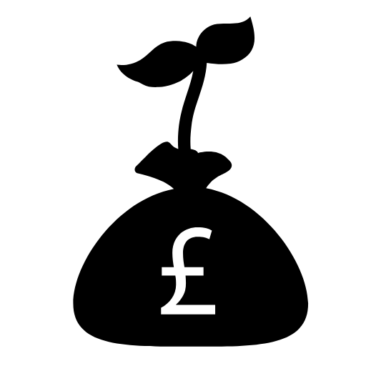 money growth pound icon
