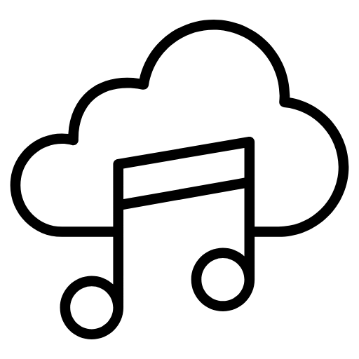 music cloud icon