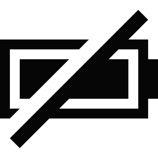 no battery icon