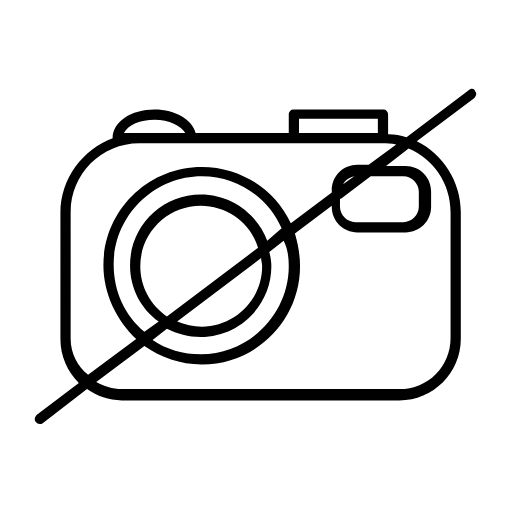 no photography icon