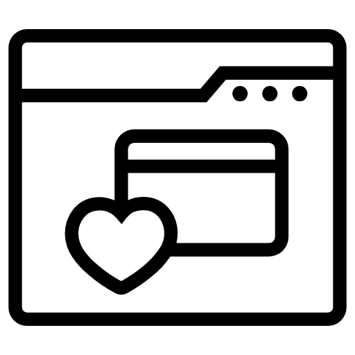 online charity payment icon