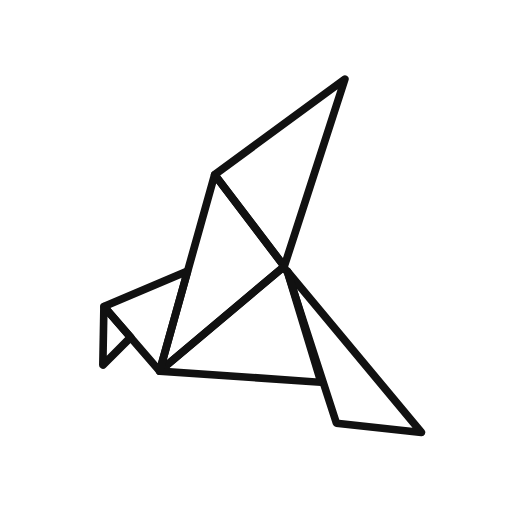 origami dove icon