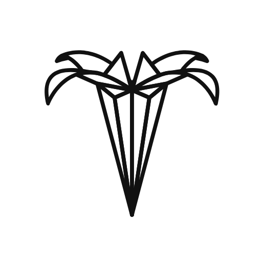origami iris icon