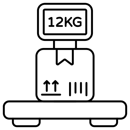parcel weighing icon