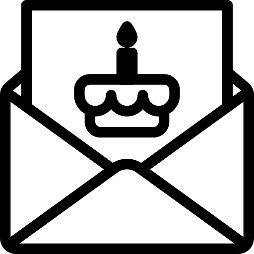 party greeting icon