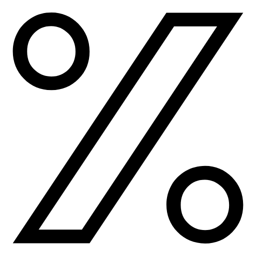 percent sign icon