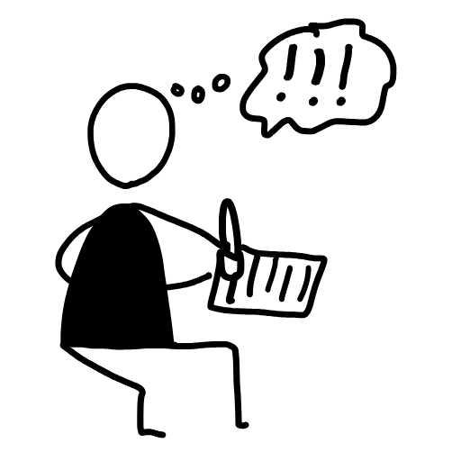 person excited writing icon