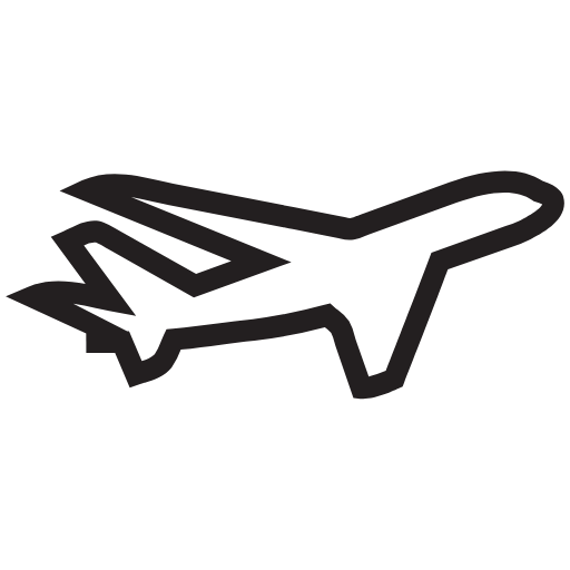 plane takes off icon