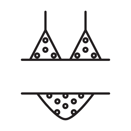 polka dot bikini icon