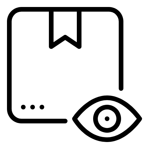 privacy logistics box icon