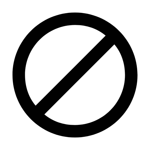 prohibited icon