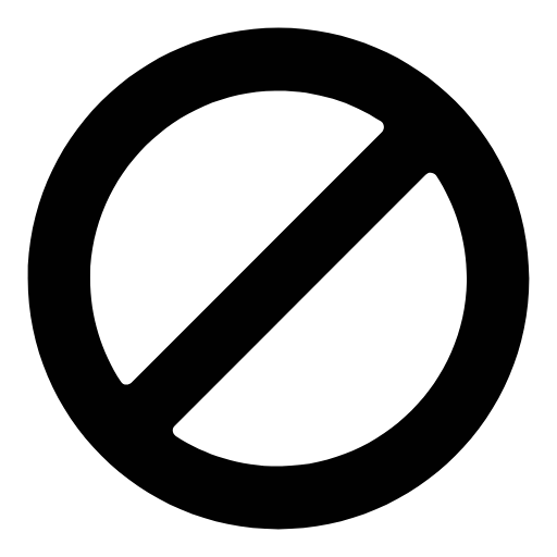 prohibited icon