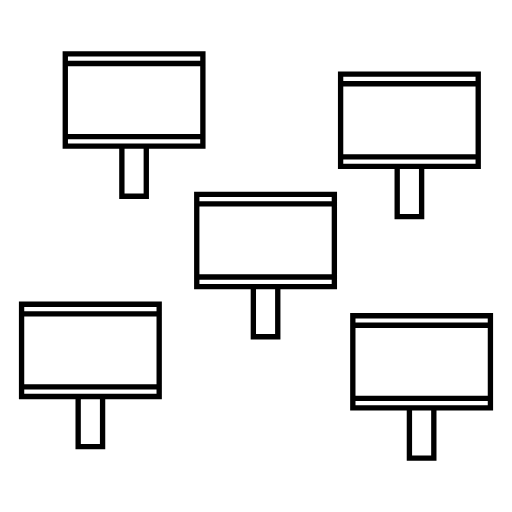 protest signs icon