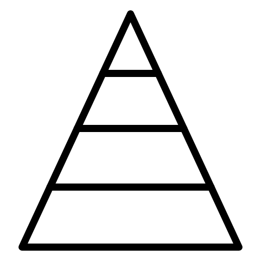 pyramid chart icon