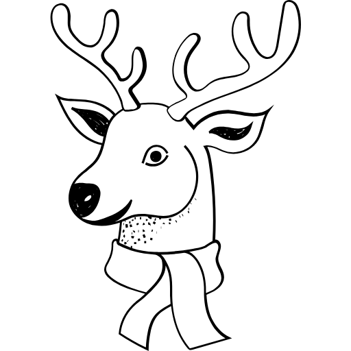reindeer head icon