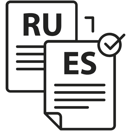ru to es translation icon
