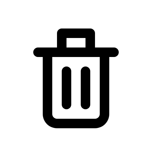 rubbish bin icon