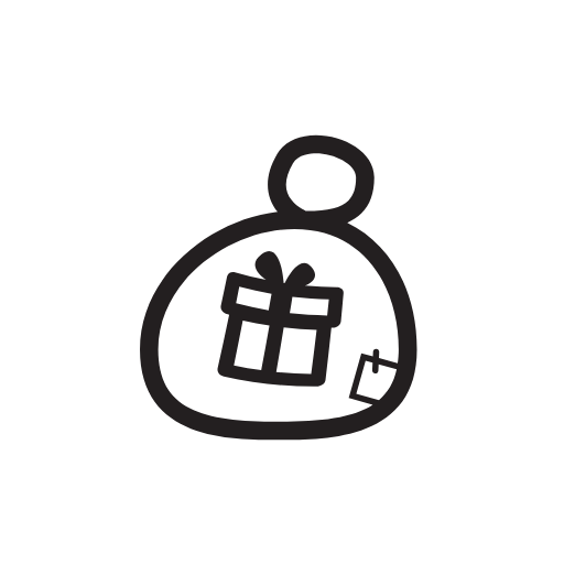 santa bag icon