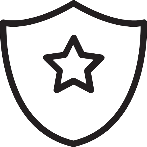 shield star icon