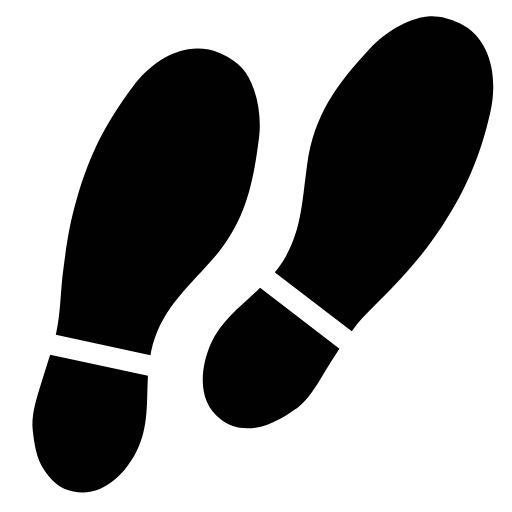 shoe prints icon