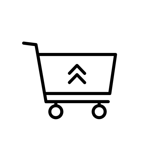 shopping cart up icon