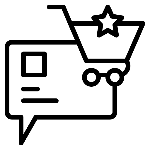shopping feedback icon