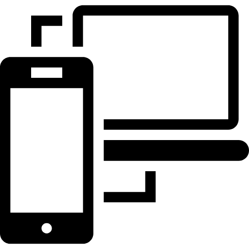 smartphone link laptop icon