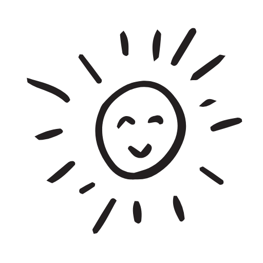 smiley sun icon