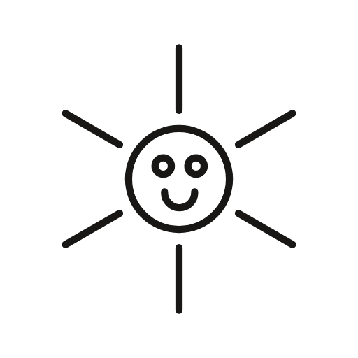 smiling sun icon