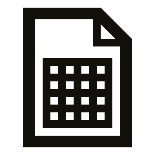 spreadsheet file icon