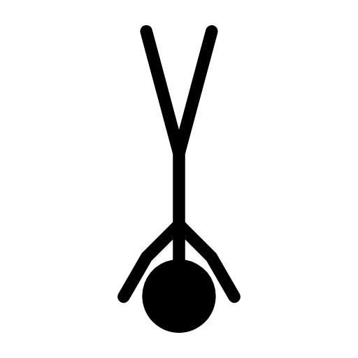 stick man on head icon