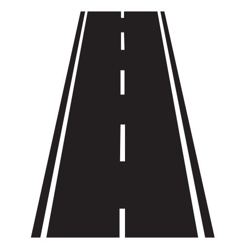 straight road icon