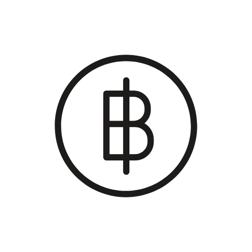 thai baht coin icon
