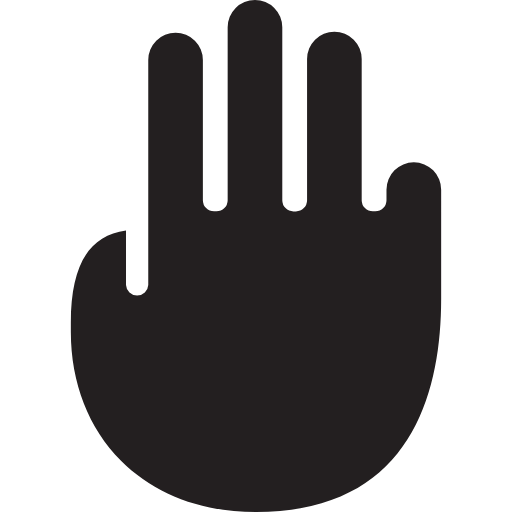 three fingers icon
