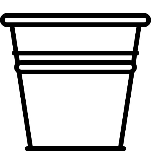 tin flower pot icon