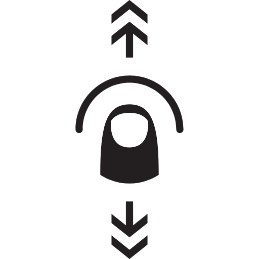vertical flick icon